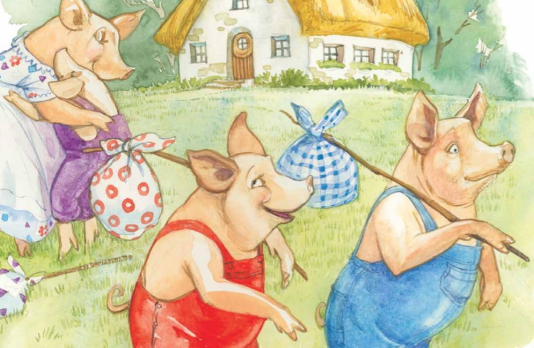 الخنازير الثلاثة – قصة أطفال كلاسيكية ممتعة ومليئة بالعبر 🐷✨